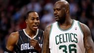 Former Orlando Magic superstar center Dwight Howard and NBA legend Shaquille O'Neal